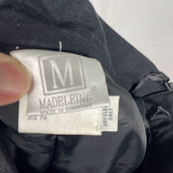 Vintage Madeleine Black Wool Boho Cottagecore High Rise Midi Skirt - Women’s 10 - Picture 5 of 6